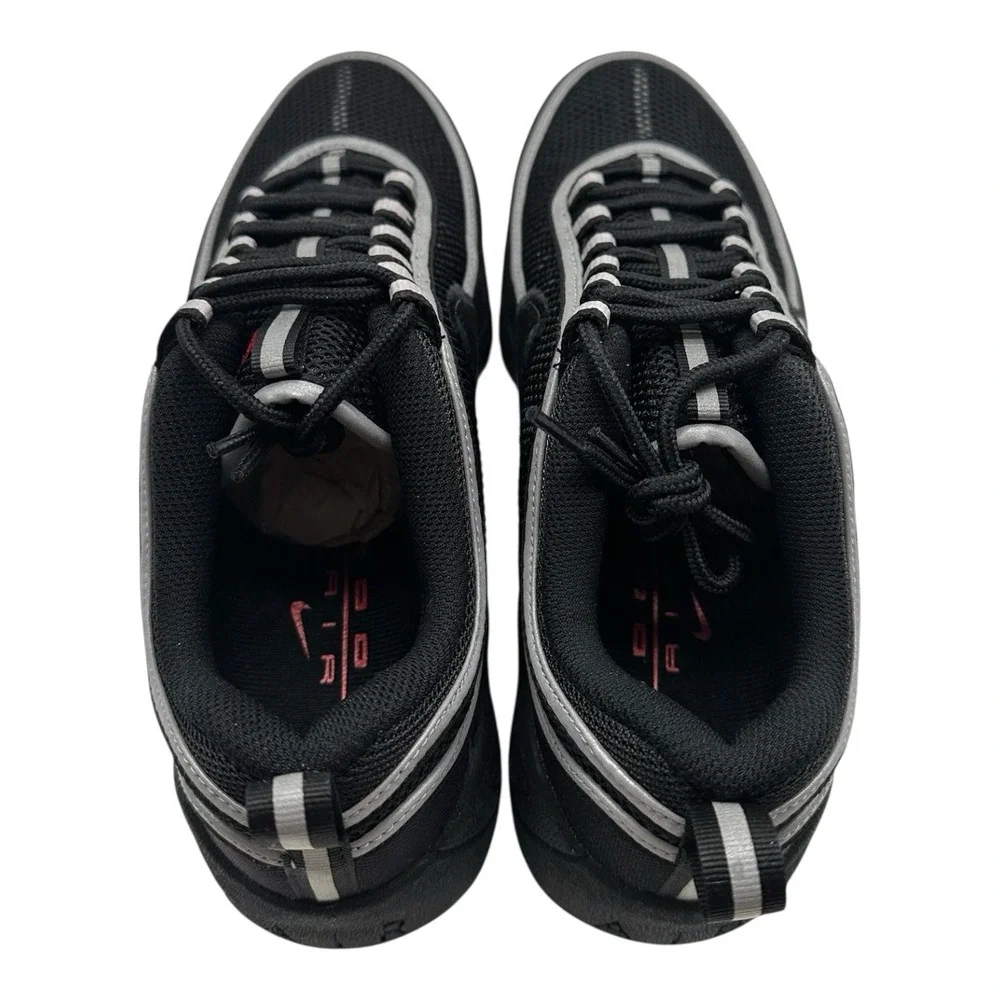 Nike Air Zoom Spiridon SP Shoes Size Mens 7‎ Womens 8.5 Black/Metallic Silver